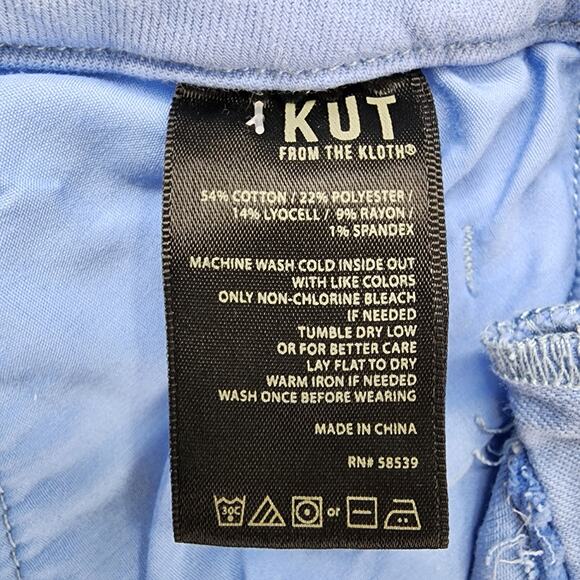 Kut From The Kloth‎ Shorts Womens 10L LONG Blue Catherine Trouser Twill Stretch - Picture 8 of 15